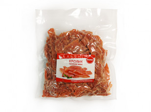 Снапсы со вкусом копченой рыбы: Кролик вяленый (строганина)