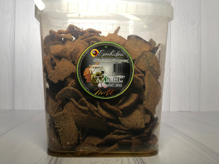 Рыцарское мясо олень: Ведро Ржаные гренки с малосольным огурчиком