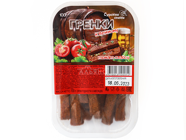 Сурские гренки Томат спайси (100 гр) в Иркутске