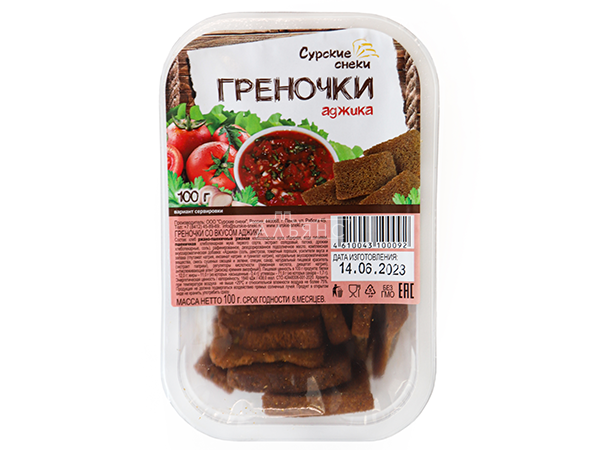 Сурские гренки с Аджикой (100 гр) в Иркутске