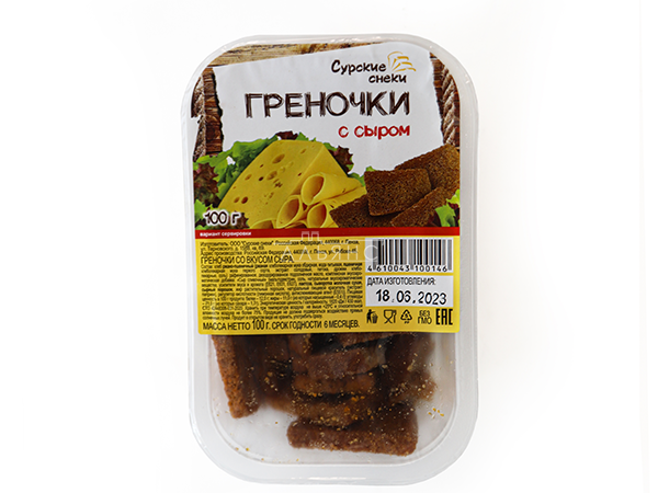 Сурские гренки со вкусом Сыра (100 гр) в Иркутске