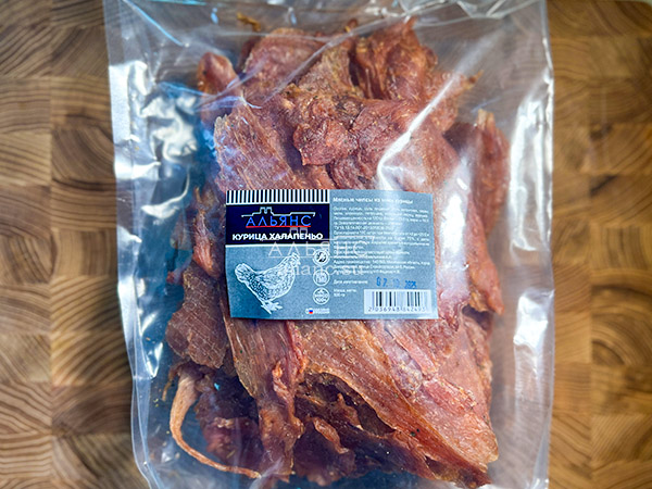 Мясо (АЛЬЯНС) вяленое курица 500гр "С халапеньо" в Иркутске
