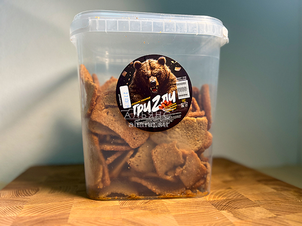 Ведро Ржаные гренки со вкусом Крылышки Барбекю (1 кг) в Иркутске