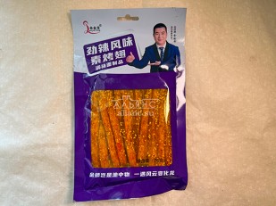 Орехи: Мучные полоски ФИОЛЕТОВЫЕ со вкусом острых куриных крылышек 76 гр