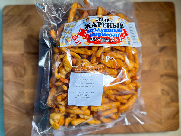 Жареный сыр "ВКУСНЯШКА" со вкусом пармезан (500 гр) в Иркутске