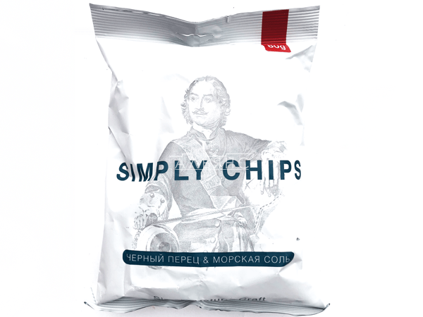 Картофельные чипсы "Simple chips" Морская соль и черный перец 80 гр. в Иркутске